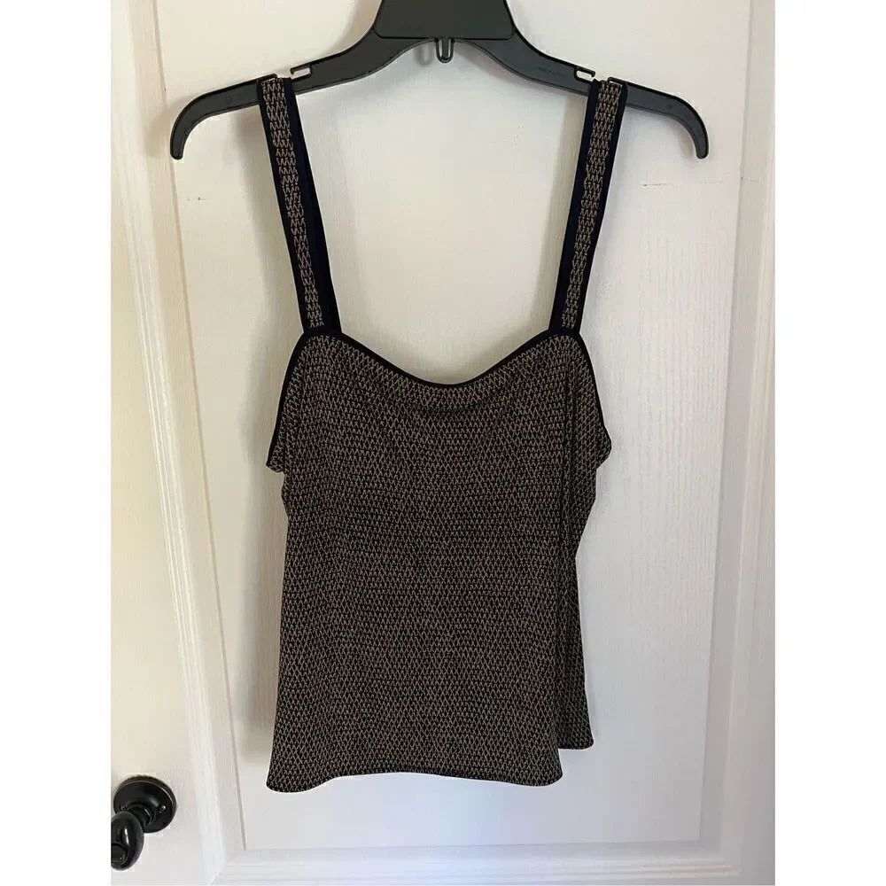 Vintage Reversible Black and Black and Gold Dressy Tank Top